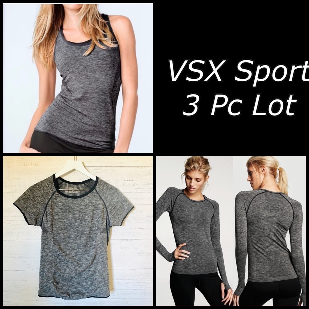 Victoria Secret VSX Sport 3 Seamless Tops M/L